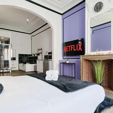Appartement Ng Prestige - Lille L Trichon - Balneo - Netflix - Wifi Roubaix